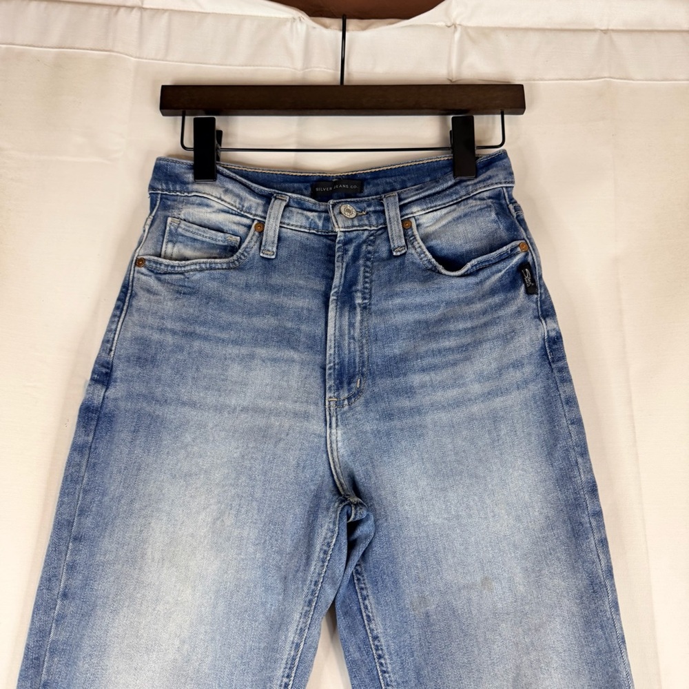 SILVER JEANS CO Women’s Size 27 Denim Vintage Bootcut Style Stretch High Rise - Picture 7 of 16